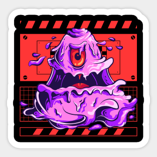 jelly slime monster Sticker